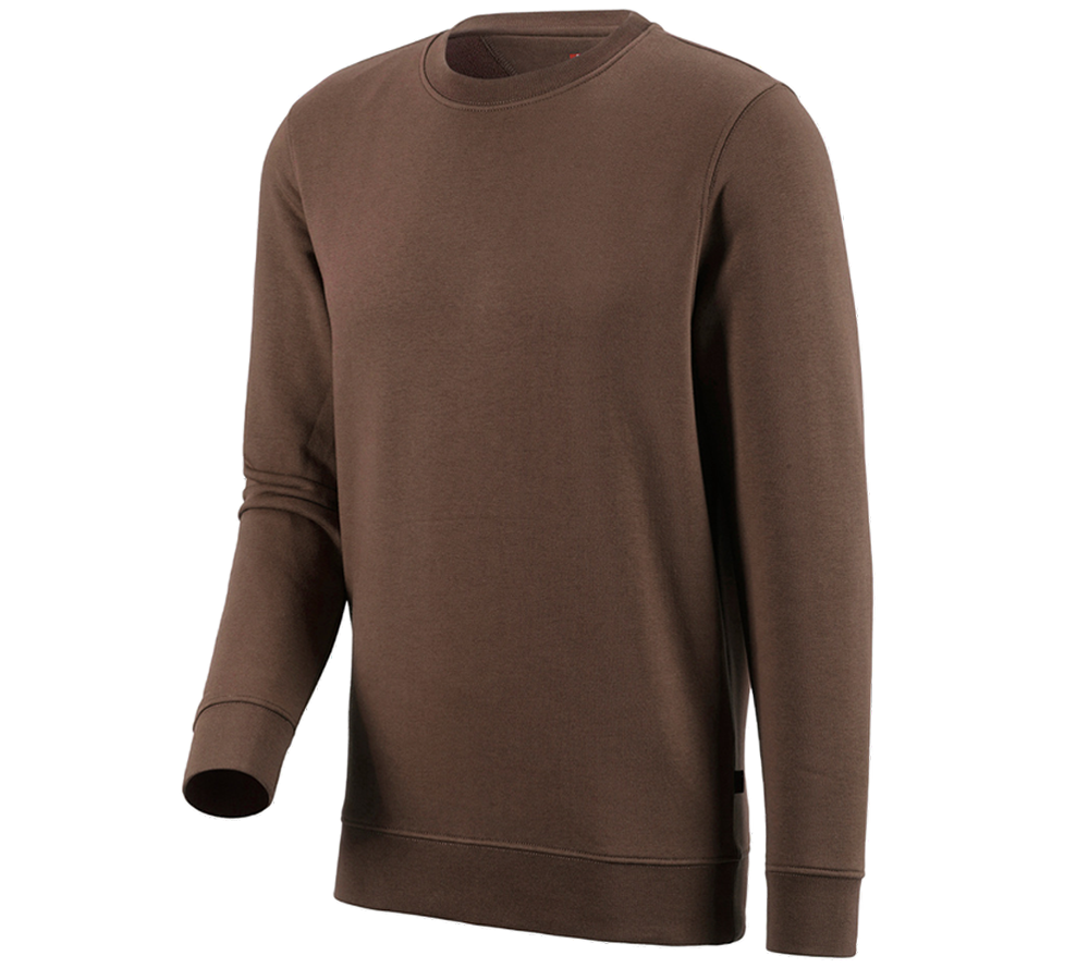 Shirts, Pullover & more: e.s. Sweatshirt poly cotton + hazelnut