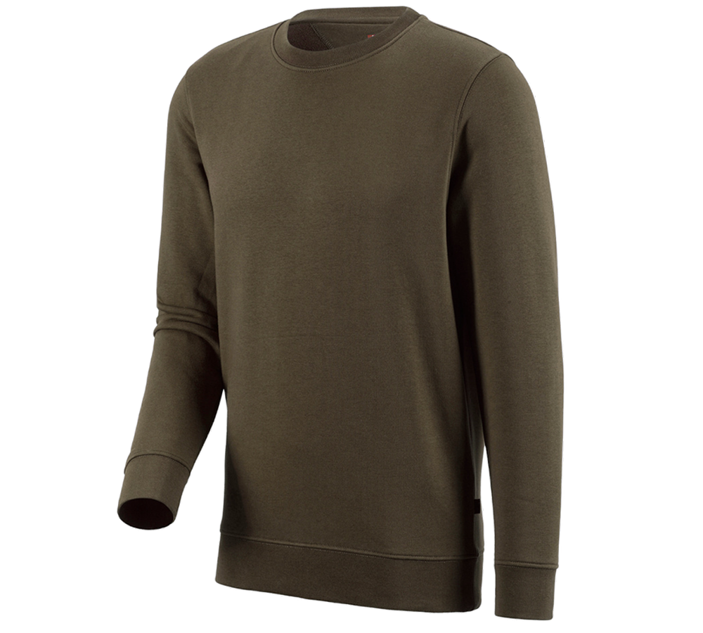 Shirts, Pullover & more: e.s. Sweatshirt poly cotton + olive