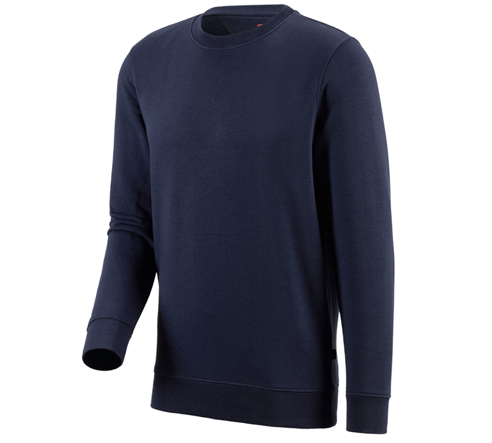 Shirts, Pullover & more: e.s. Sweatshirt poly cotton + navy
