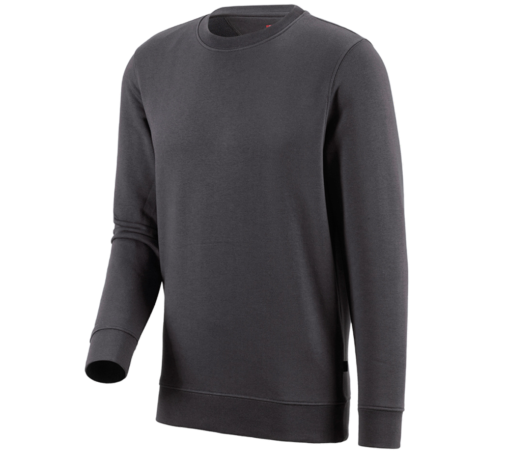 Shirts, Pullover & more: e.s. Sweatshirt poly cotton + anthracite