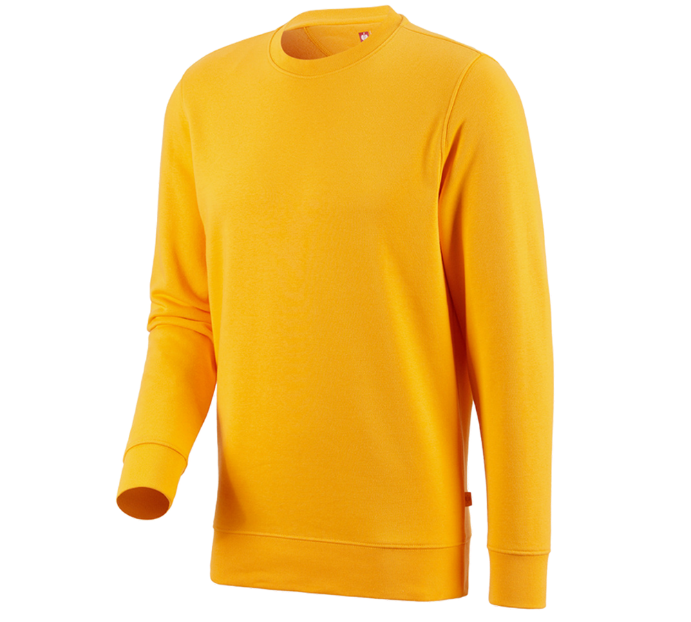 Shirts, Pullover & more: e.s. Sweatshirt poly cotton + yellow