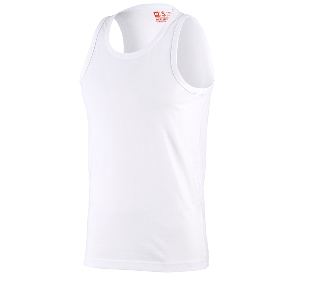 Installateurs / Plombier: e.s. T-shirt Athletic cotton + blanc
