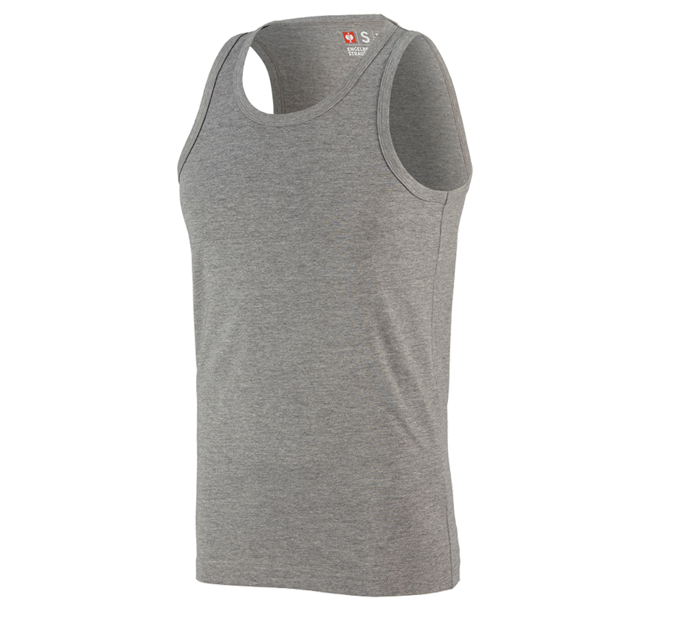 Shirts, Pullover & more: e.s. Athletic-shirt cotton + grey melange