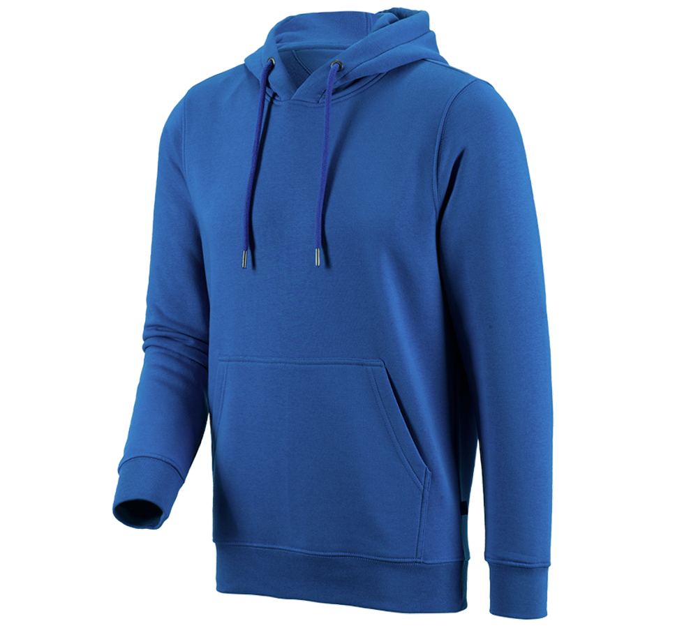 Shirts, Pullover & more: e.s. Hoody sweatshirt poly cotton + gentian blue