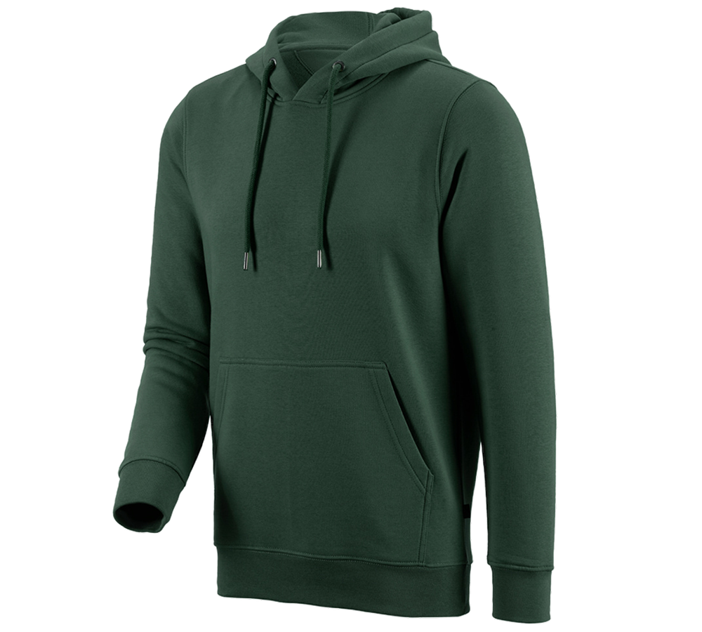 Shirts, Pullover & more: e.s. Hoody sweatshirt poly cotton + green