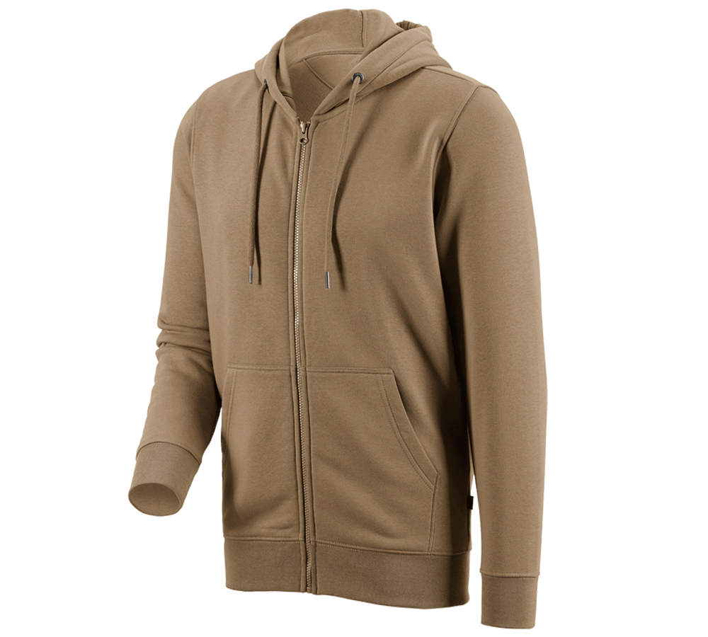 Shirts, Pullover & more: e.s. Hoody sweatjacket poly cotton + khaki