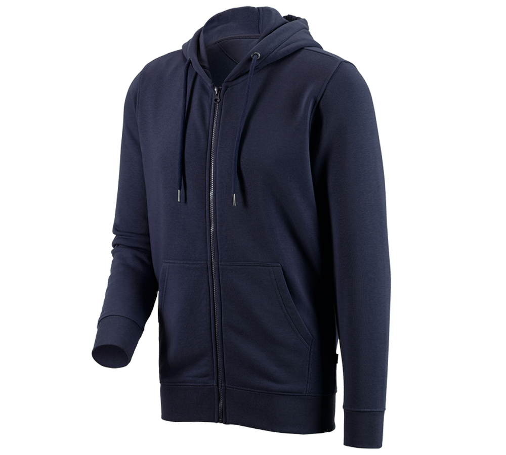 Shirts, Pullover & more: e.s. Hoody sweatjacket poly cotton + navy