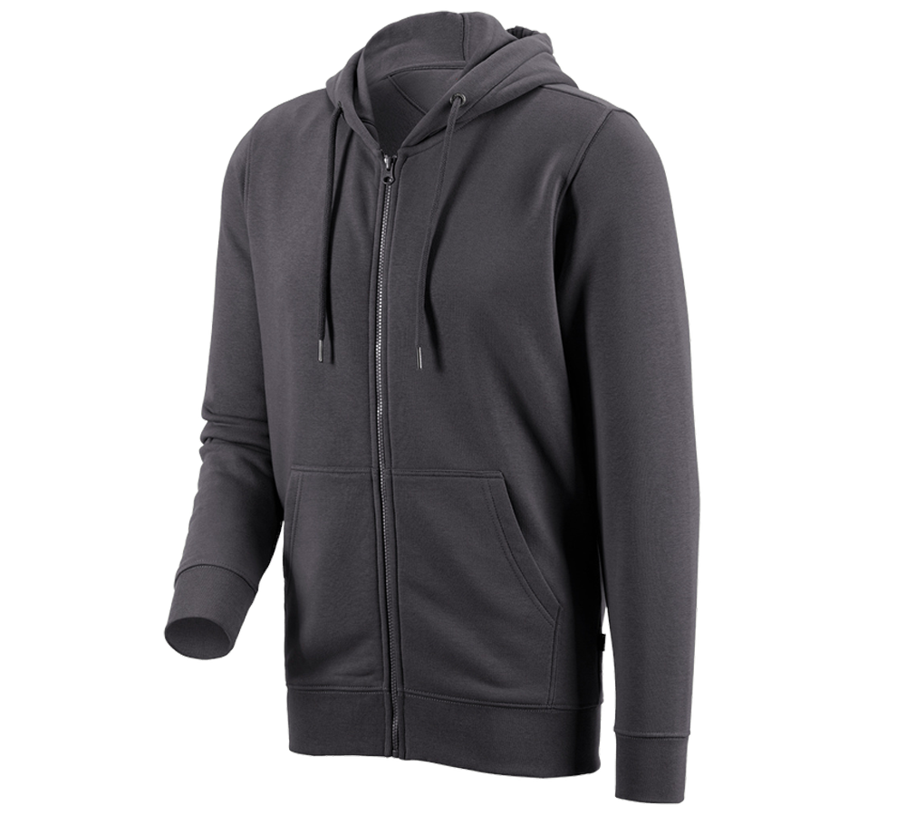 Shirts, Pullover & more: e.s. Hoody sweatjacket poly cotton + anthracite