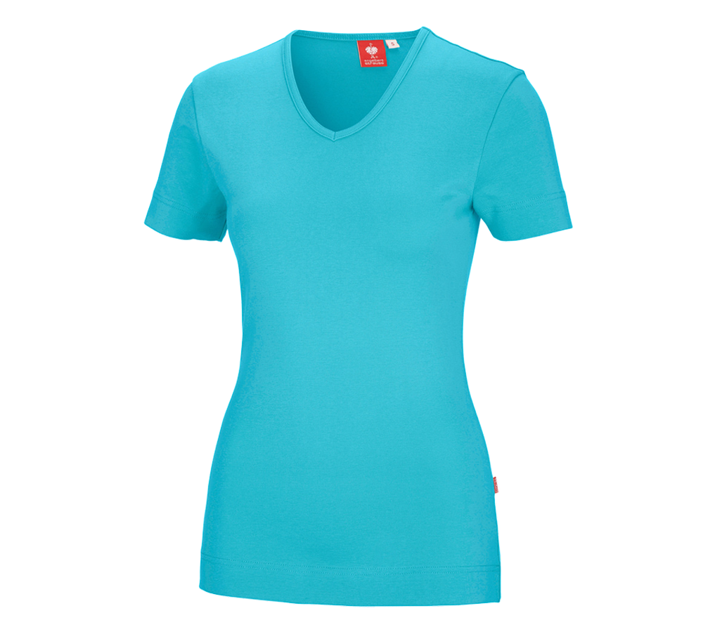 Shirts, Pullover & more: e.s. T-shirt cotton V-Neck, ladies' + capri