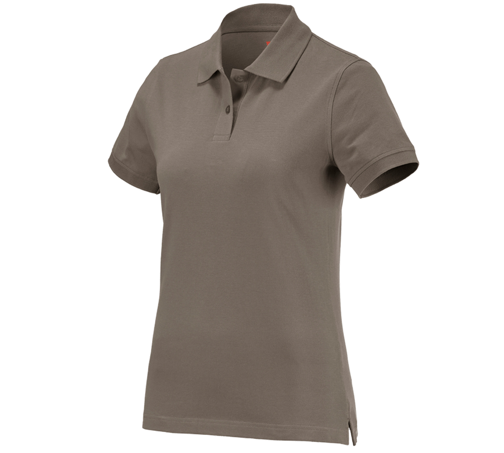 Topics: e.s. Polo shirt cotton, ladies' + stone