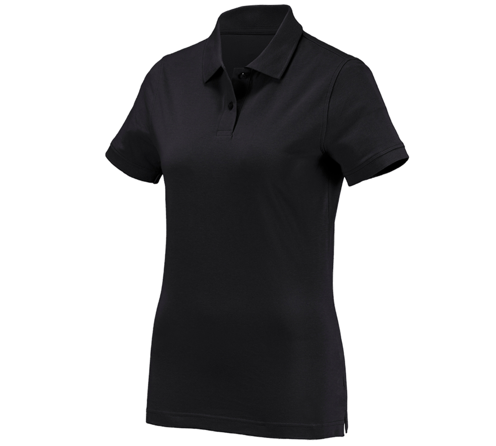 Gardening / Forestry / Farming: e.s. Polo shirt cotton, ladies' + black