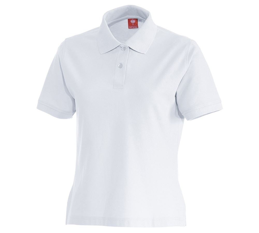 Shirts, Pullover & more: e.s. Polo shirt cotton, ladies' + white