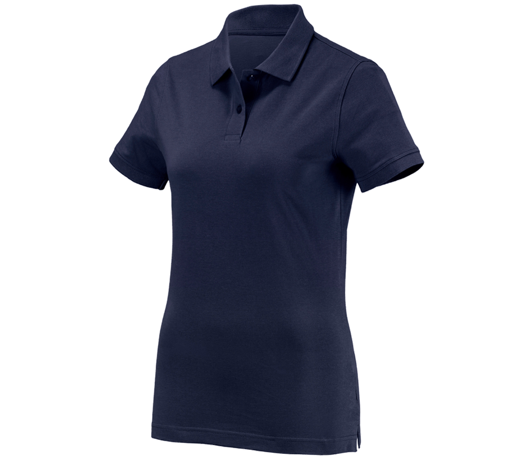 Shirts, Pullover & more: e.s. Polo shirt cotton, ladies' + navy