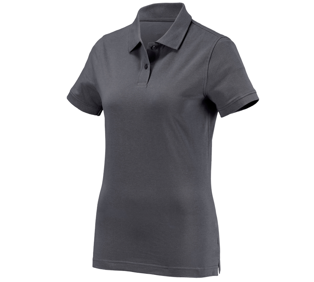 Themen: e.s. Polo-Shirt cotton, Damen + anthrazit