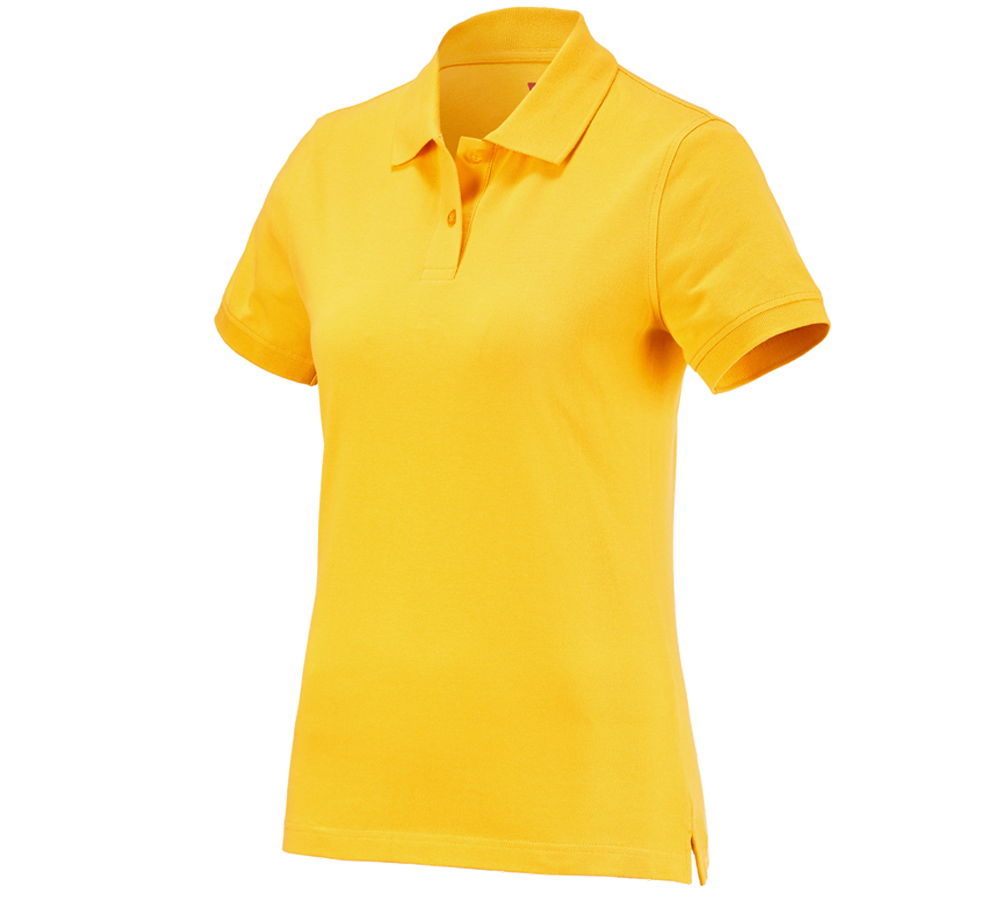 Installateur / Klempner: e.s. Polo-Shirt cotton, Damen + gelb
