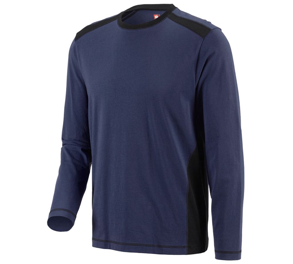 Shirts, Pullover & more: Long sleeve cotton e.s.active + navy/black