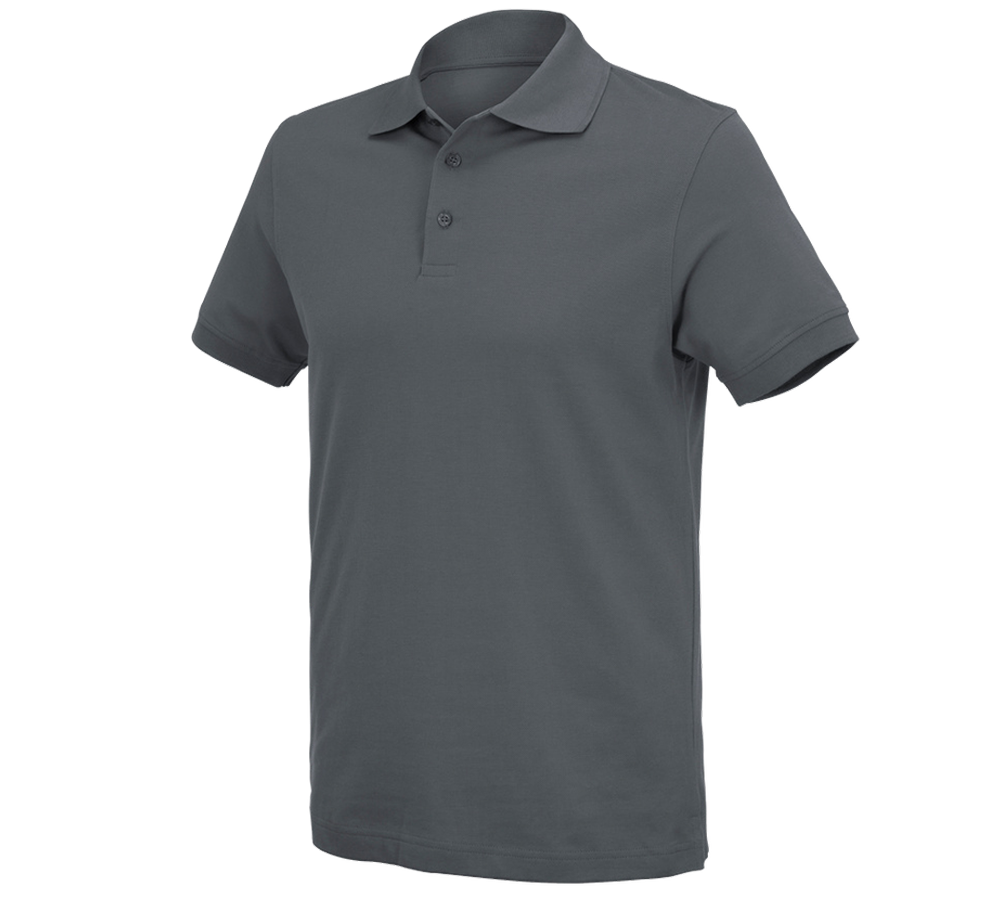 Shirts, Pullover & more: e.s. Polo shirt cotton Deluxe + anthracite