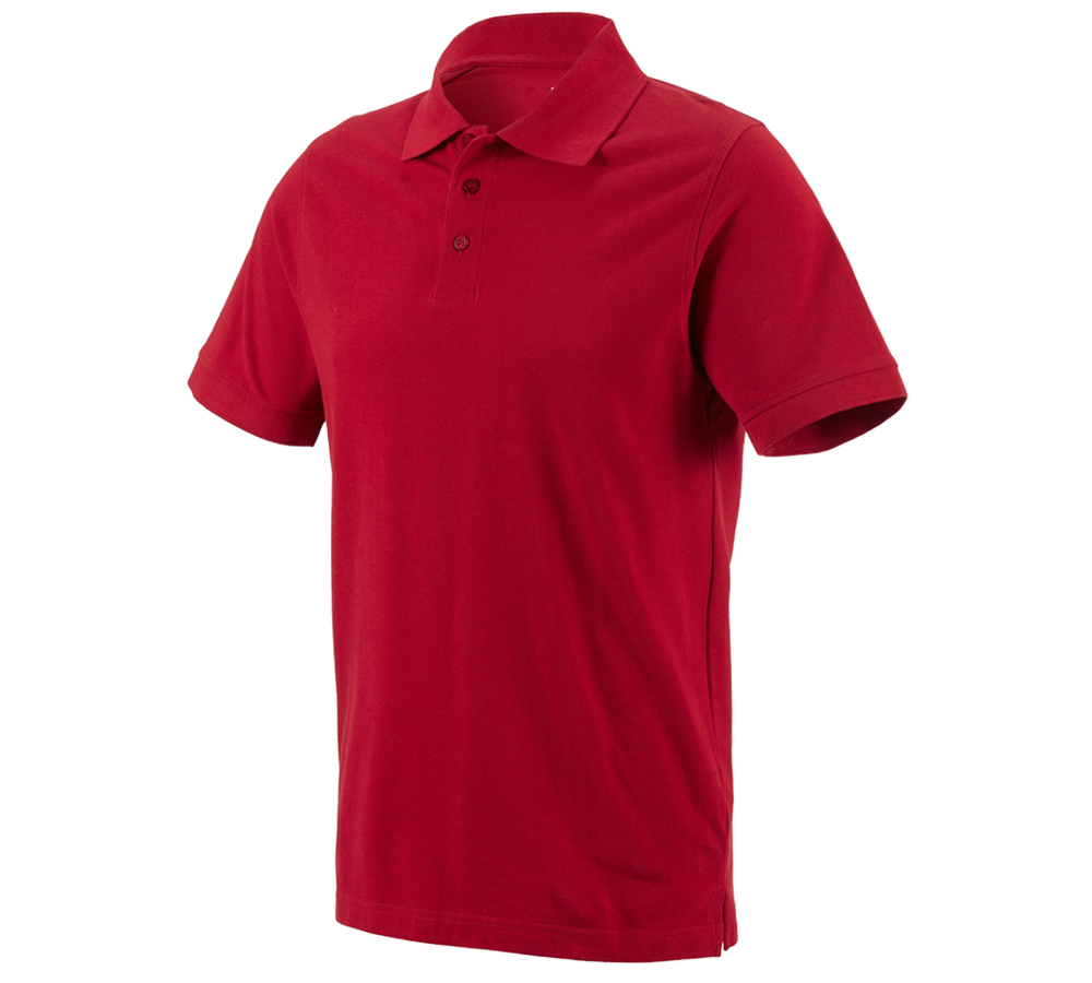 Gardening / Forestry / Farming: e.s. Polo shirt cotton + fiery red