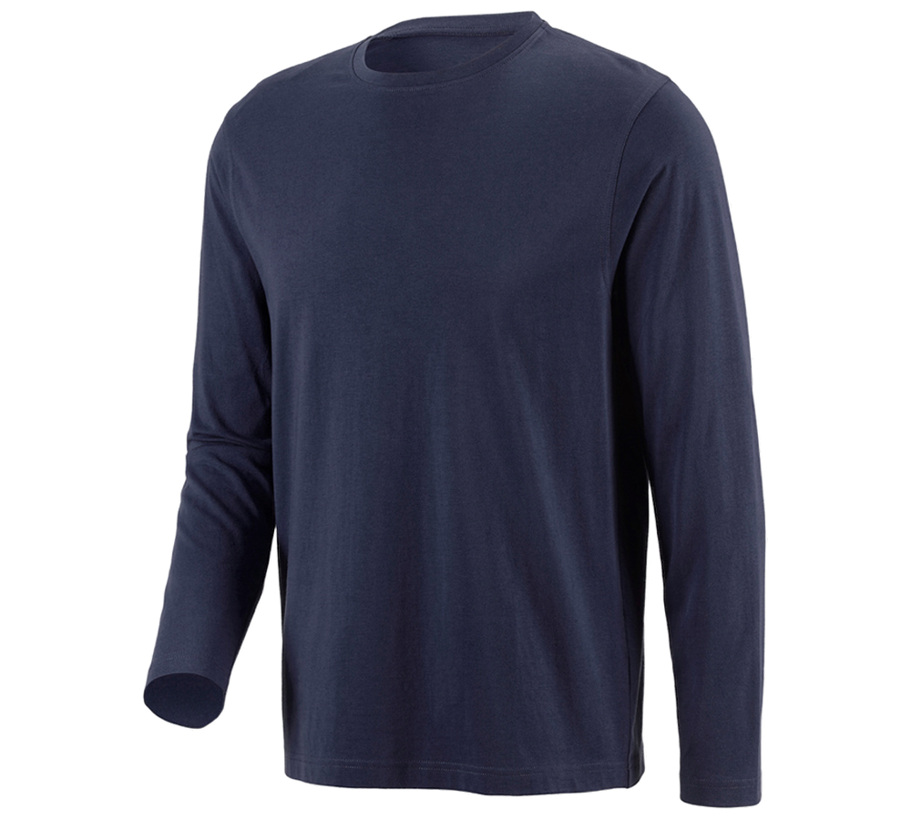 Shirts & Co.: e.s. Longsleeve cotton + dunkelblau