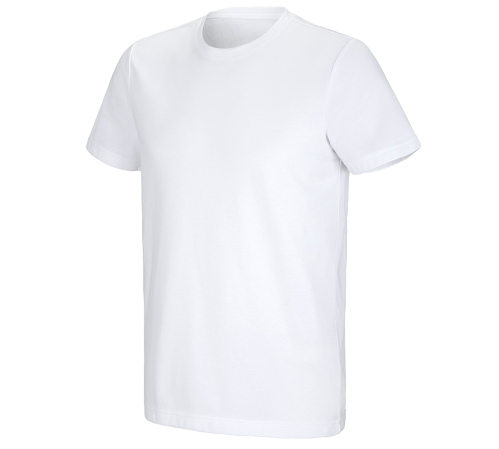 Themen: e.s. Funktions T-Shirt poly cotton + weiß