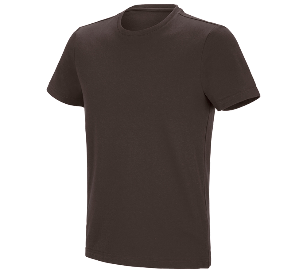 Shirts, Pullover & more: e.s. Functional T-shirt poly cotton + chestnut
