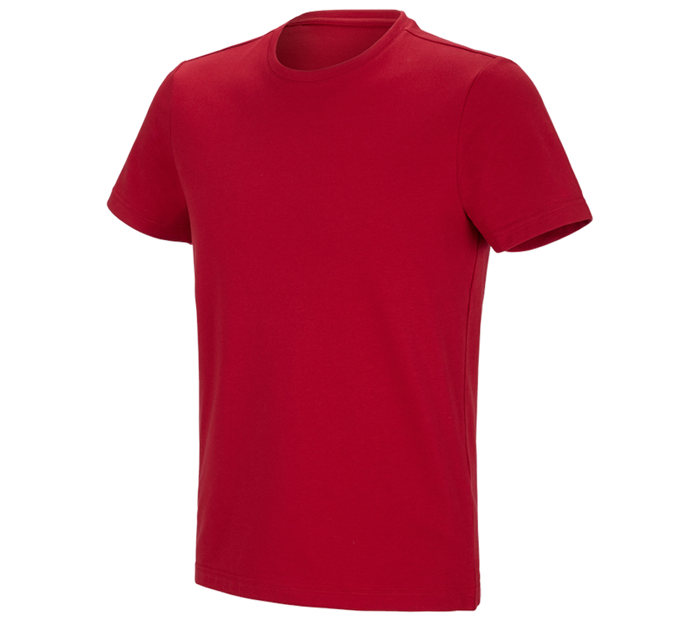 Shirts, Pullover & more: e.s. Functional T-shirt poly cotton + fiery red