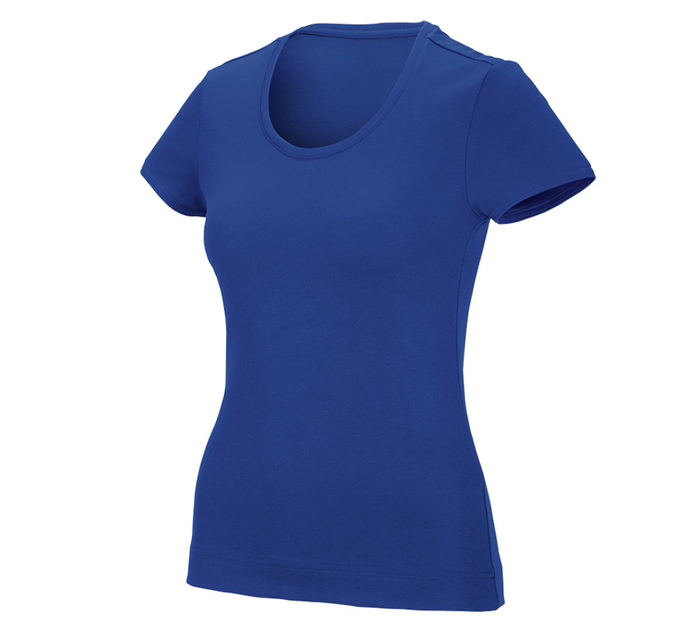 Shirts, Pullover & more: e.s. Functional T-shirt poly cotton, ladies' + royal