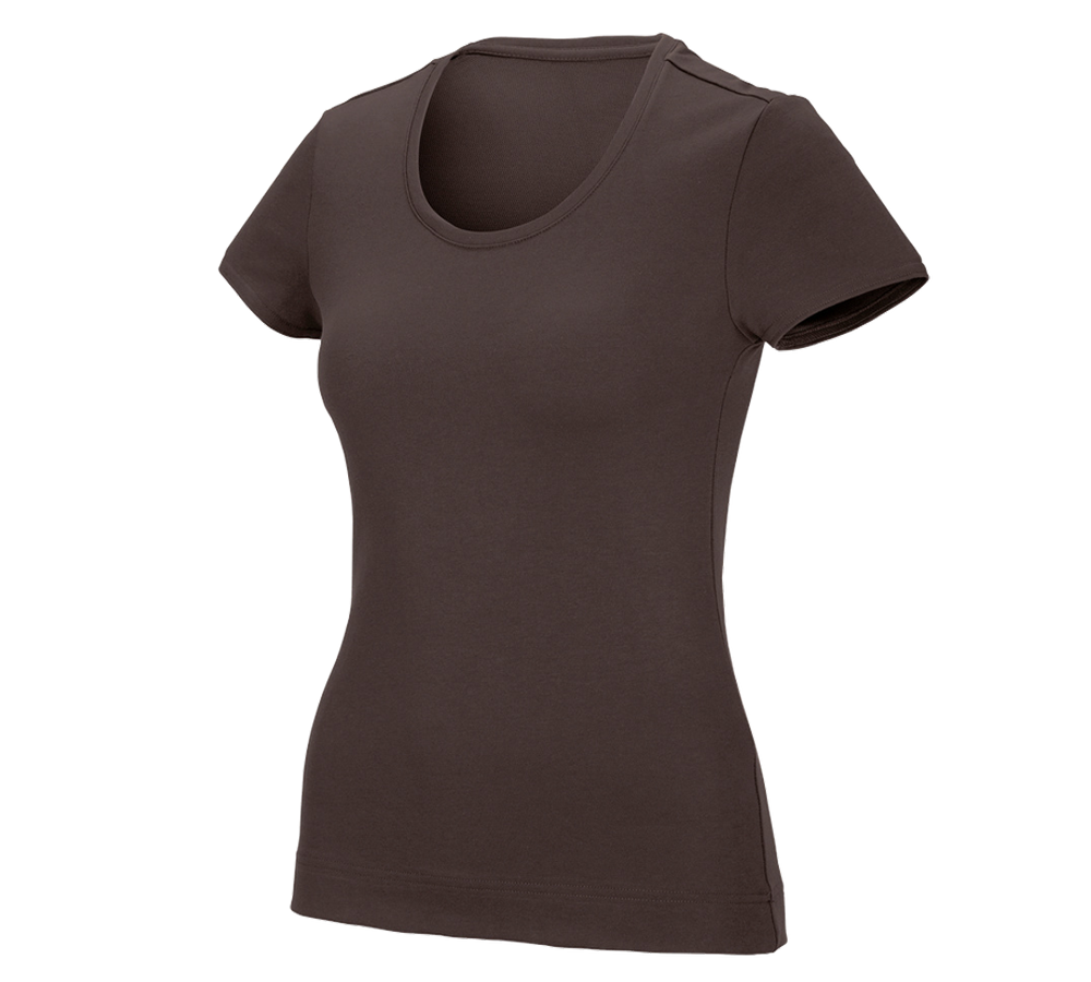 Shirts, Pullover & more: e.s. Functional T-shirt poly cotton, ladies' + chestnut