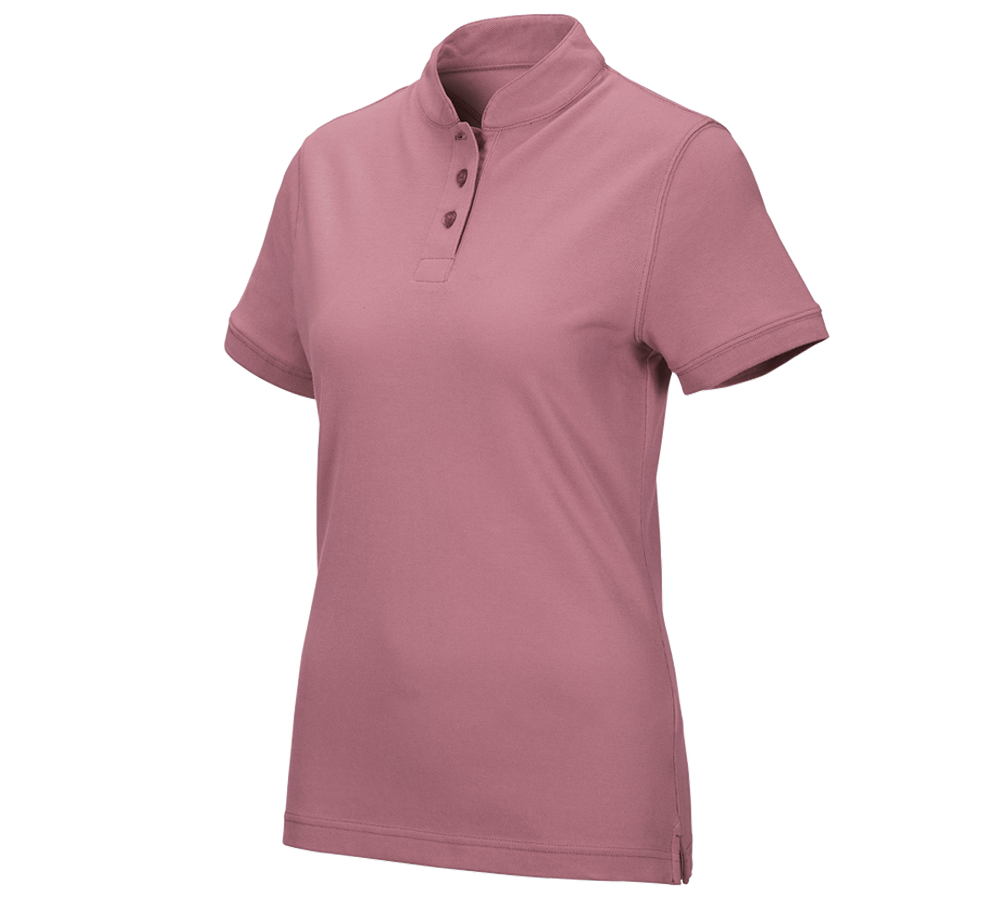 Shirts, Pullover & more: e.s. Polo shirt cotton Mandarin, ladies' + antiquepink
