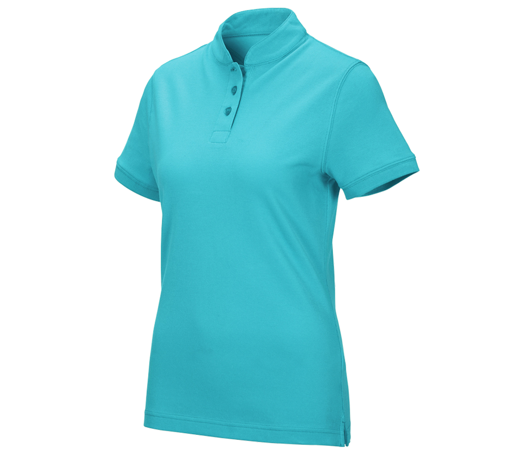 Gardening / Forestry / Farming: e.s. Polo shirt cotton Mandarin, ladies' + capri