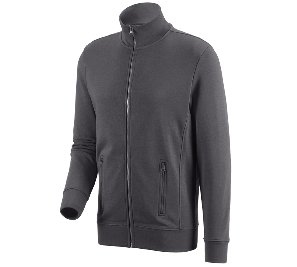 Shirts, Pullover & more: e.s. Sweat jacket poly cotton + anthracite