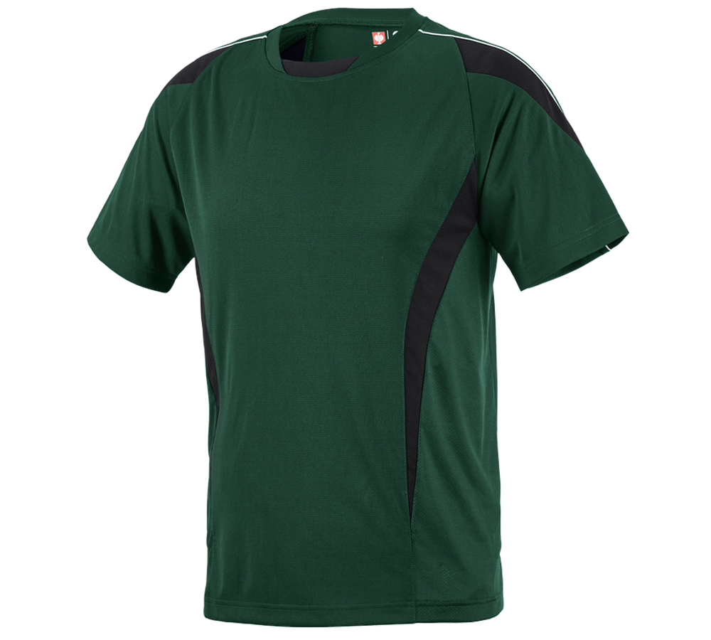 Shirts, Pullover & more: e.s. Functional T-shirt poly Silverfresh + green/black