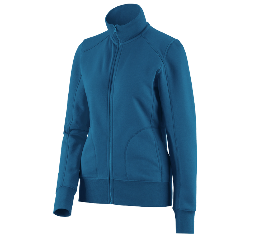 Shirts, Pullover & more: e.s. Sweat jacket poly cotton, ladies' + atoll