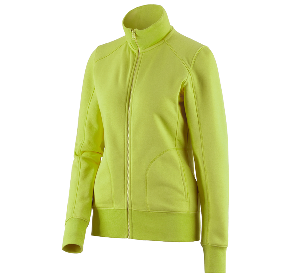 Topics: e.s. Sweat jacket poly cotton, ladies' + maygreen
