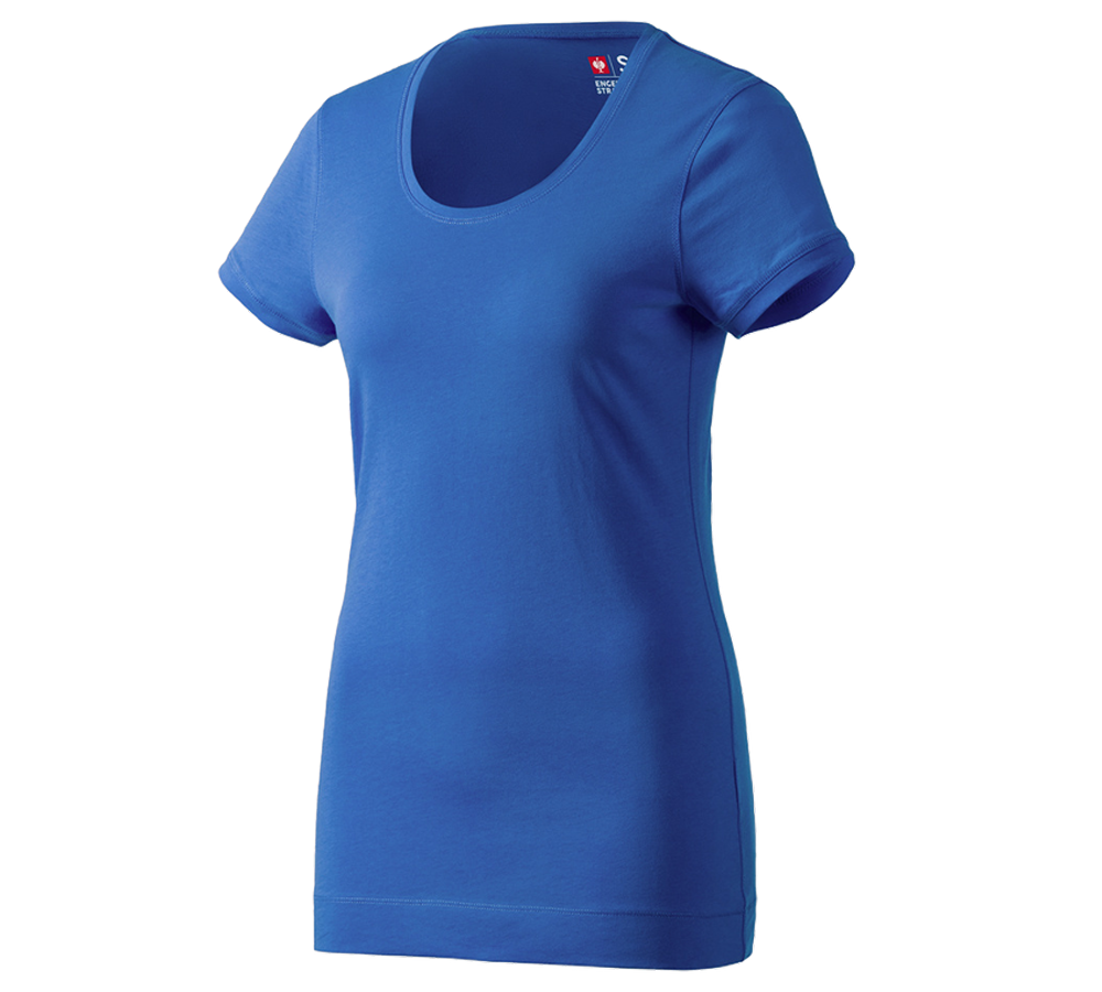 Shirts, Pullover & more: e.s. Long shirt cotton, ladies' + gentian blue