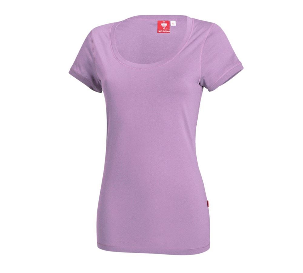 Shirts & Co.: e.s. Long-Shirt cotton, Damen + lavendel
