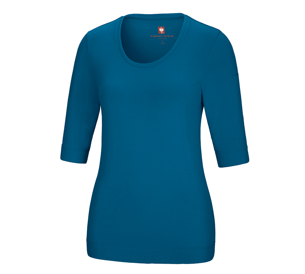 Shirts, Pullover & more: e.s. Shirt 3/4 sleeve cotton stretch, ladies' + atoll
