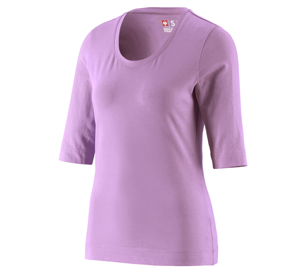 Topics: e.s. Shirt 3/4 sleeve cotton stretch, ladies' + lavender