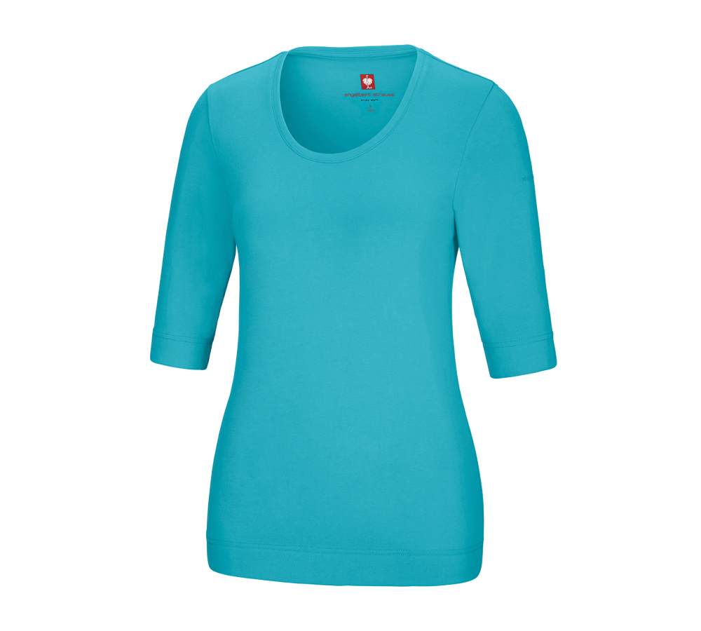 Shirts & Co.: e.s. Shirt 3/4-Arm cotton stretch, Damen + capri