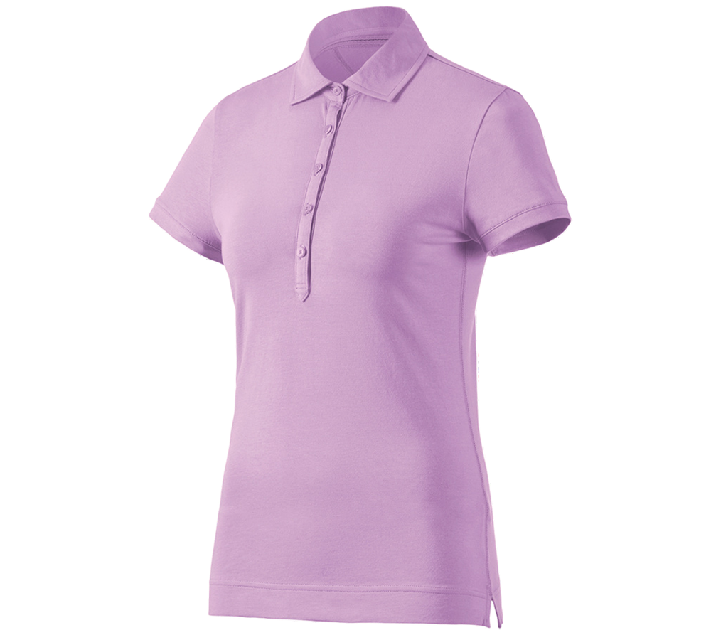 Gardening / Forestry / Farming: e.s. Polo shirt cotton stretch, ladies' + lavender