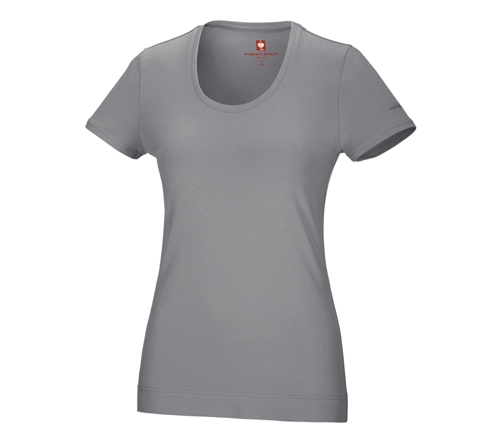 Themen: e.s. T-Shirt cotton stretch, Damen + platin