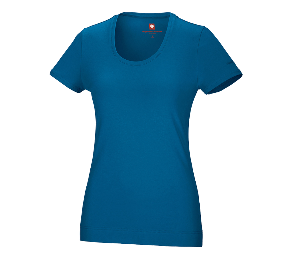 Shirts, Pullover & more: e.s. T-shirt cotton stretch, ladies' + atoll