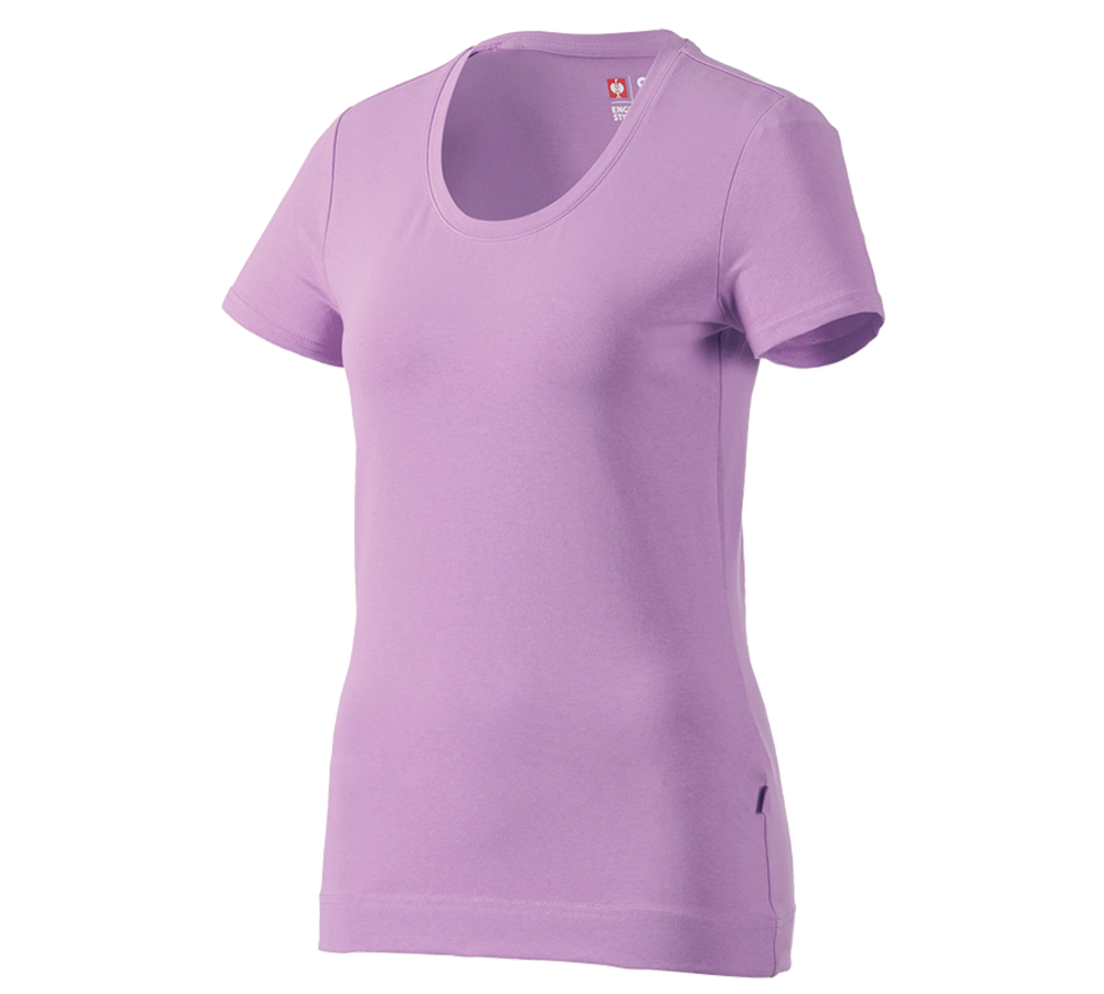Topics: e.s. T-shirt cotton stretch, ladies' + lavender
