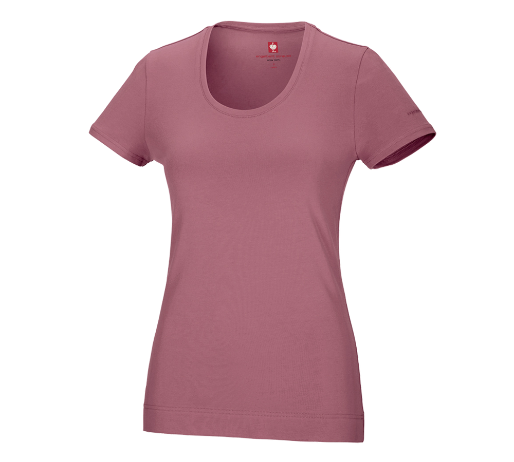 Shirts, Pullover & more: e.s. T-shirt cotton stretch, ladies' + antiquepink