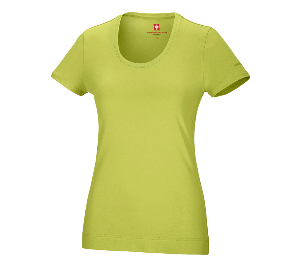 Themen: e.s. T-Shirt cotton stretch, Damen + maigrün