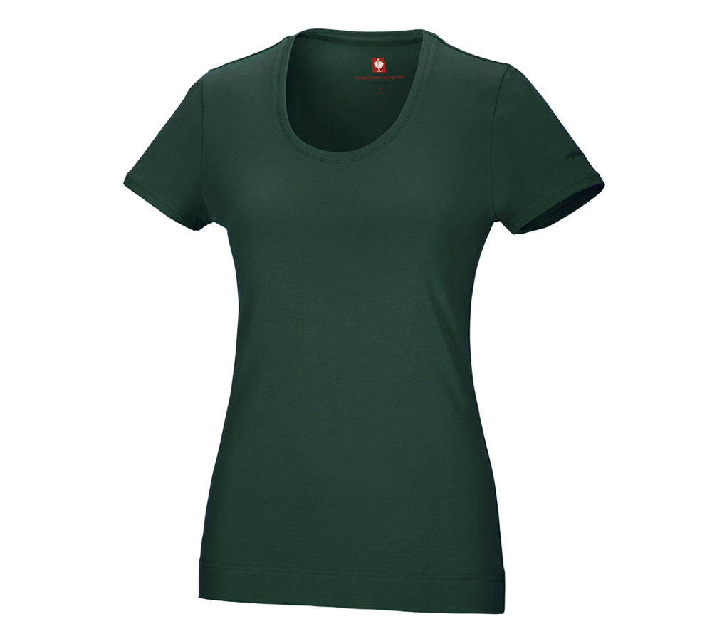 Shirts, Pullover & more: e.s. T-shirt cotton stretch, ladies' + green