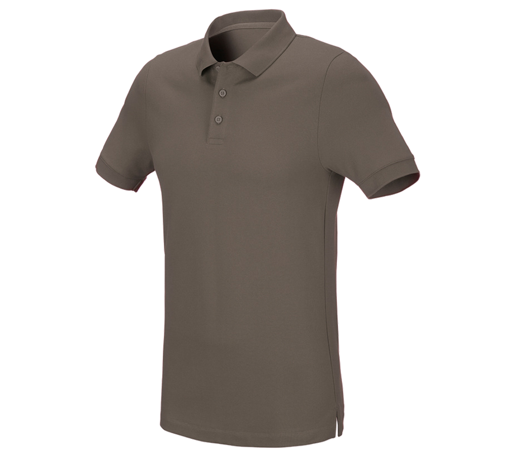 Shirts & Co.: e.s. Piqué-Polo cotton stretch, slim fit + stein