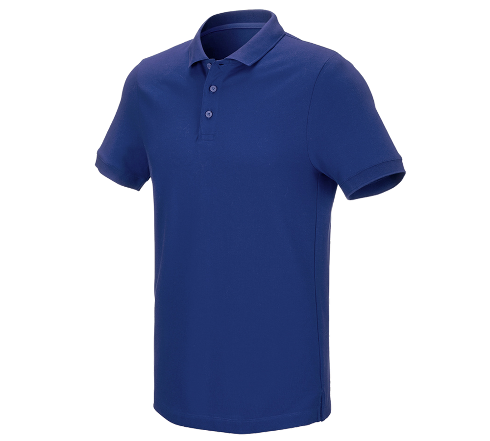 Shirts, Pullover & more: e.s. Pique-Polo cotton stretch + royal