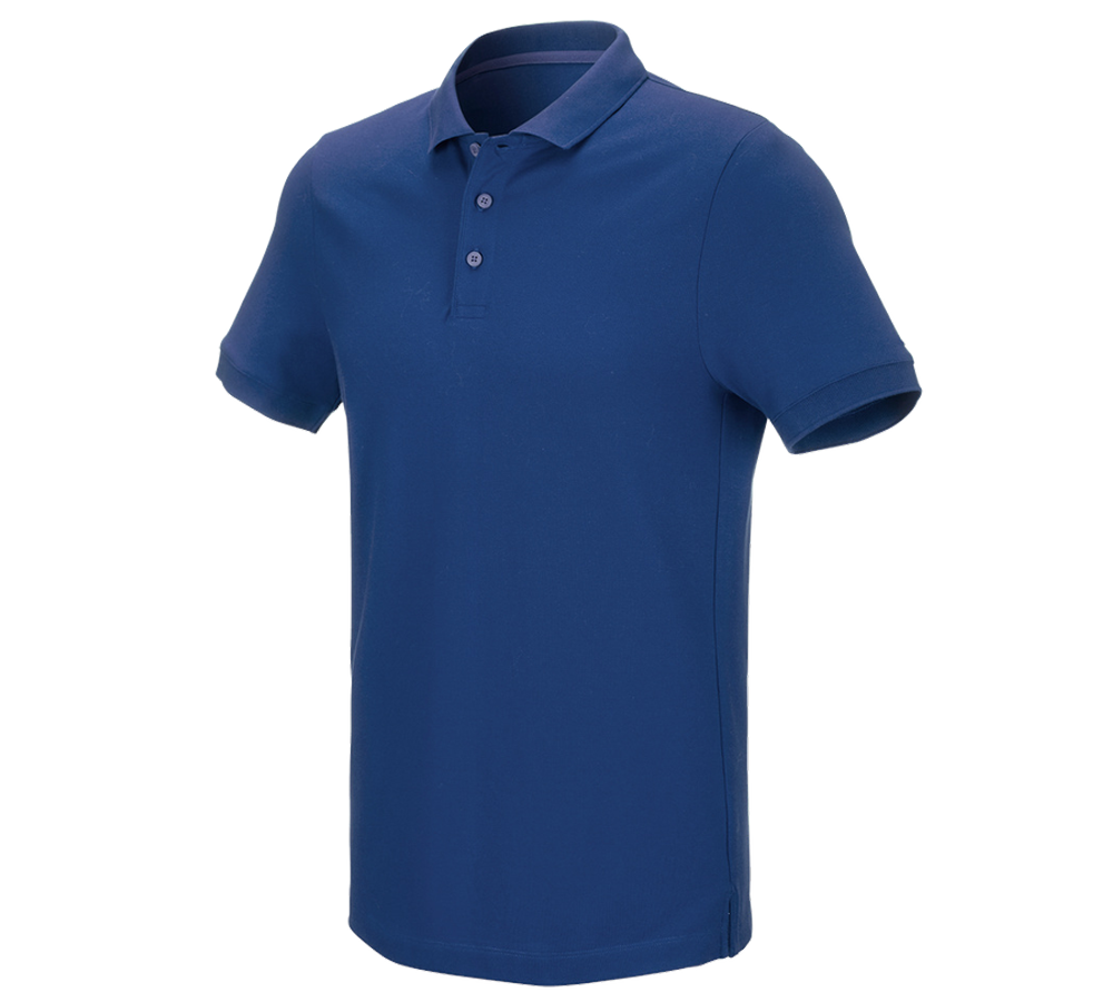 Shirts, Pullover & more: e.s. Pique-Polo cotton stretch + alkaliblue