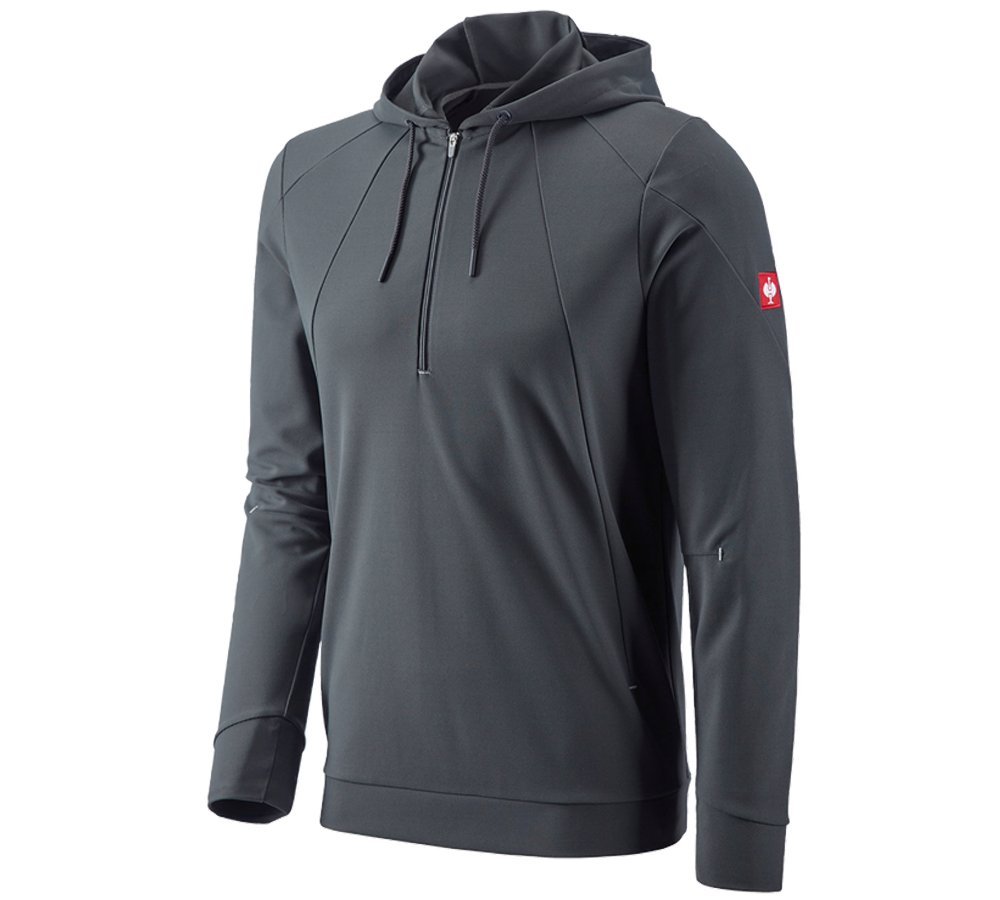 Shirts, Pullover & more: e.s. Functional hoody-longsleeve UV + anthracite/platinum